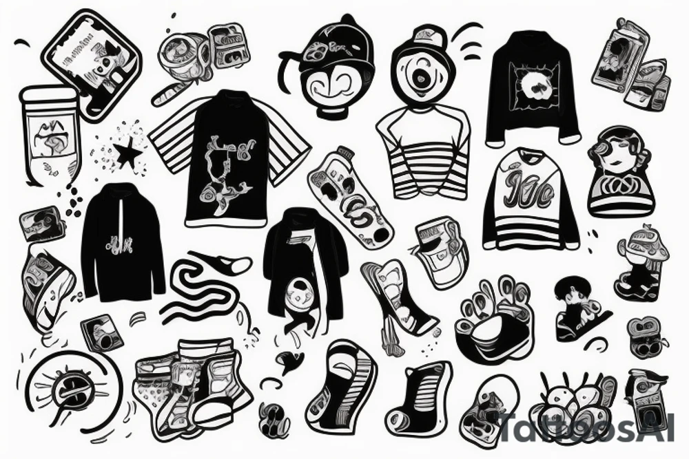 a mobile and a jumper that reminds you of someone tattoo idea