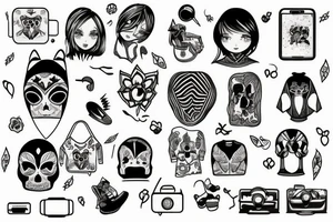 a mobile and a jumper that reminds you of someone tattoo idea