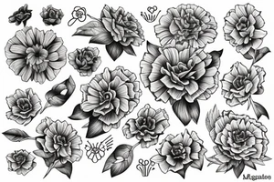 marigold tattoo idea