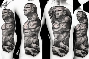 Lionel father strong with three cubs strong independant tattoo idea