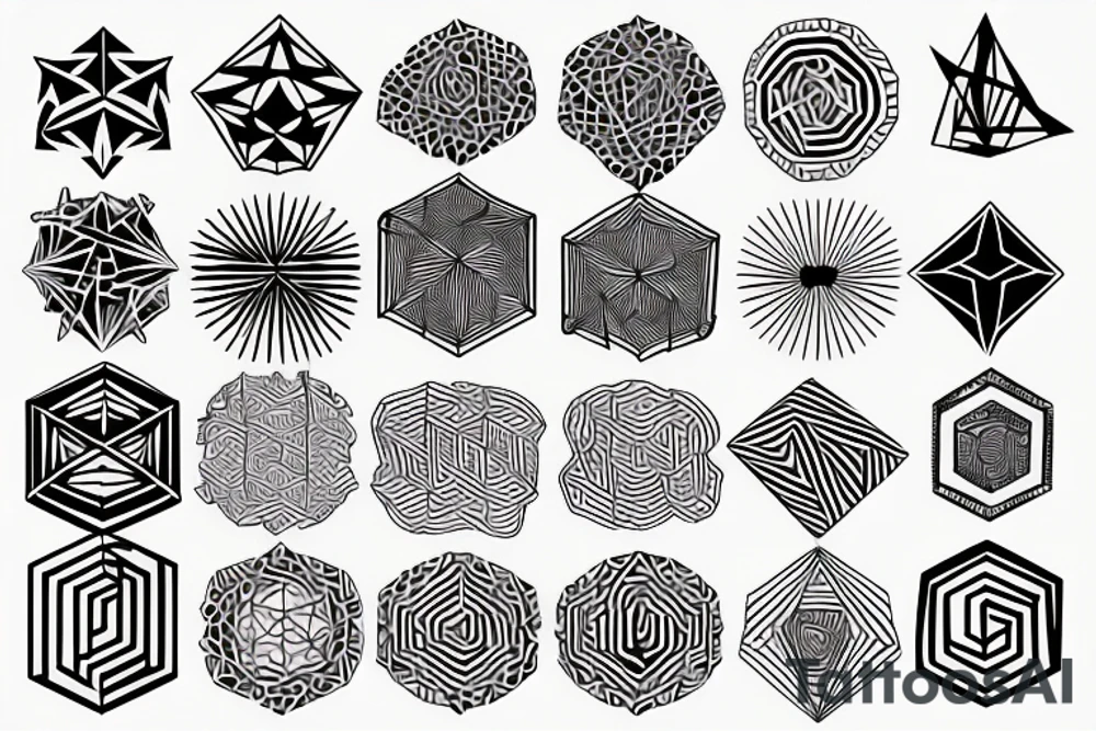Geometric tattoo idea