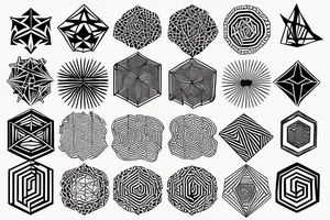 Geometric tattoo idea