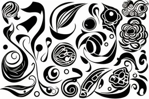 abstract shapes tattoo idea