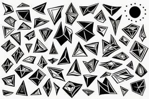 abstract shapes tattoo idea