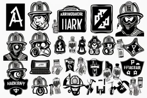 hacker, paramedic, firefighter, army, explosives, computer, technology, loss, pain, trauma, moving on tattoo idea