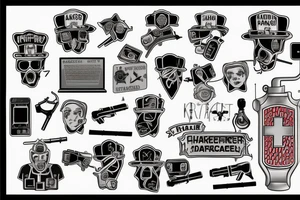 hacker, paramedic, firefighter, army, explosives, computer, technology, loss, pain, trauma, moving on tattoo idea