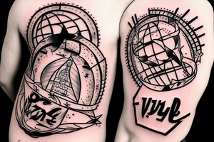 Cage with the text "are you sure what side you're on?" tattoo idea
