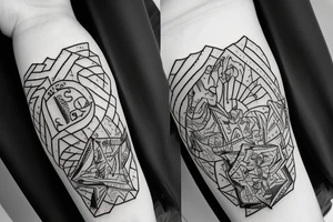 Cage with the text "are you sure what side you're on?" tattoo idea