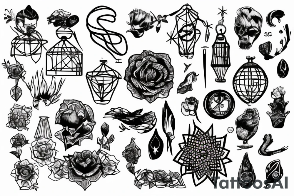 Cage that you put yourself in tattoo idea
