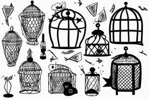 Cage that you put yourself in tattoo idea