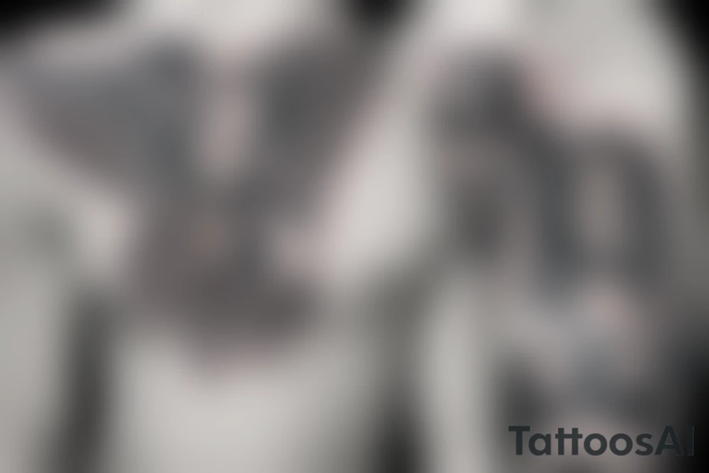 Angel and devil tattoo idea