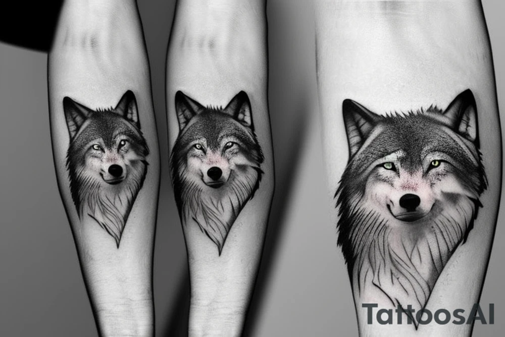 Forest wolf's tattoo idea