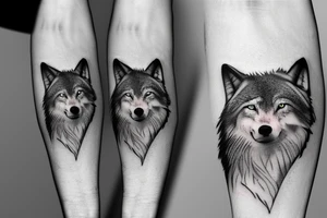 Forest wolf's tattoo idea