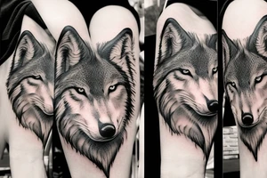 Forest wolf's tattoo idea