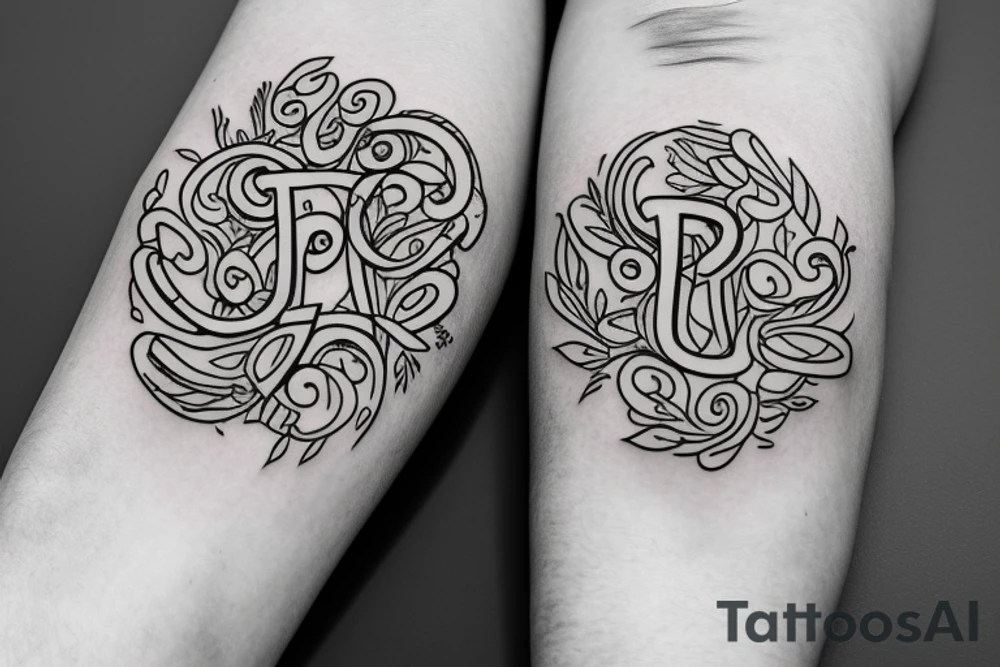 Generate a tatto with this letters ab imo pectore, in fin line tattoo idea