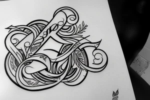 My tatto is just letters "ab imo pectore", simple and clean lettering tattoo idea