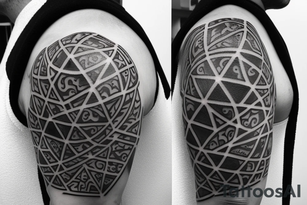Tattoo full sleeve + shoulder. Excisting of the following subjects:
- Amsterdam / Ajax Amsterdam
- Football in general
- Diving / manta rays / whale sharks
- The mystery of life
- Good relationship with friends and family
- Deceased Grandfather. 16 mei 2016. Known for his wisdom, love, and smoking cigars. tattoo idea