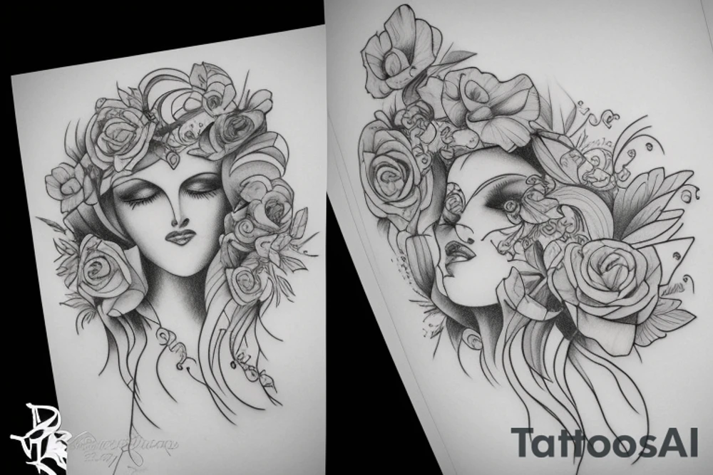 feminine phoeneix tattoo for women tattoo idea