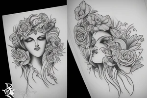 feminine phoeneix tattoo for women tattoo idea