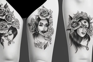 A person succeeding off the support from family tattoo idea