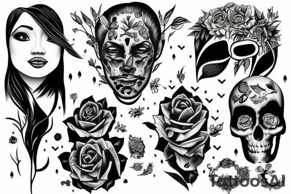 A person succeeding off the support from family tattoo idea