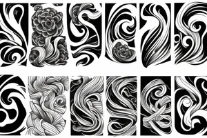 sea waves tattoo idea