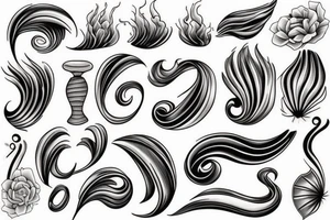 sea waves tattoo idea