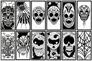 Spooky spider tattoo idea