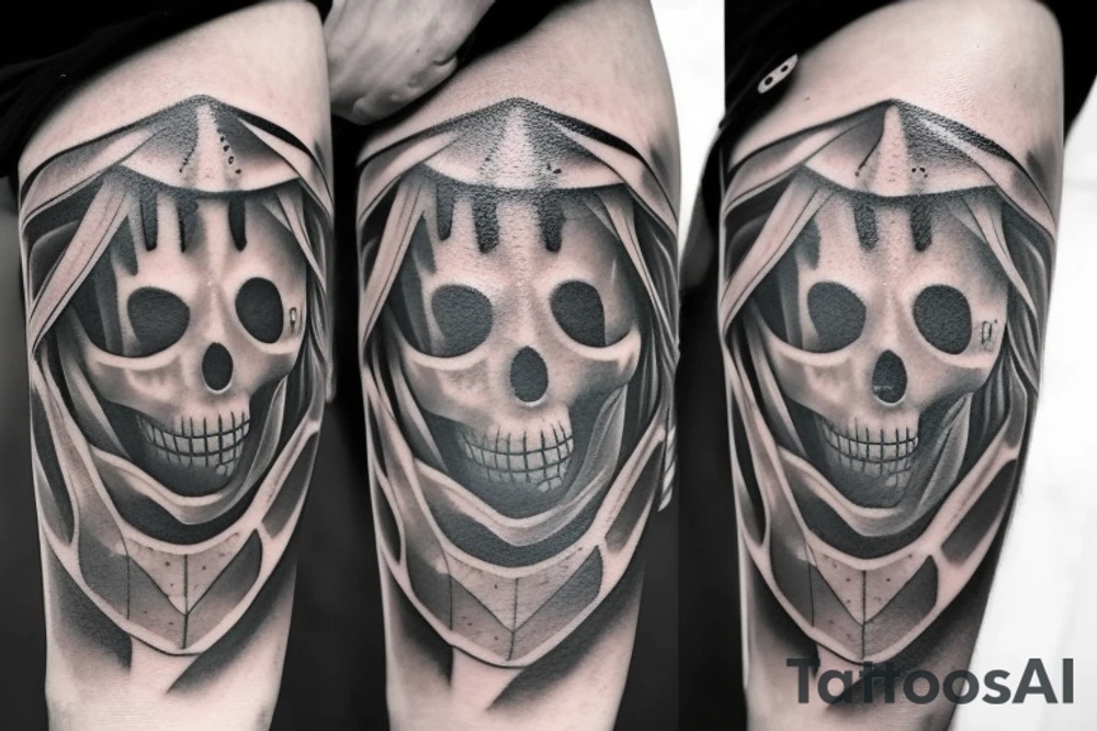 Spooky spider tattoo idea