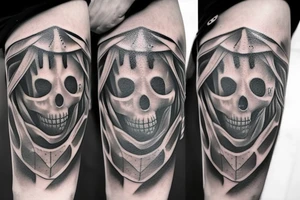 Spooky spider tattoo idea