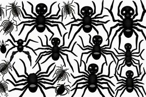 Spooky spider tattoo idea