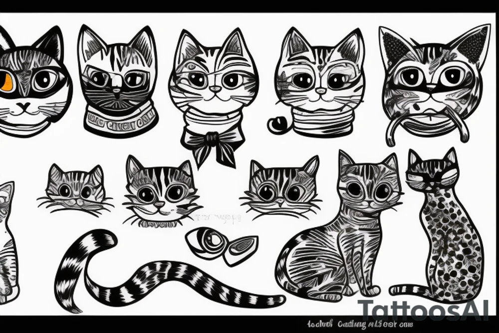 a cat tattoo idea