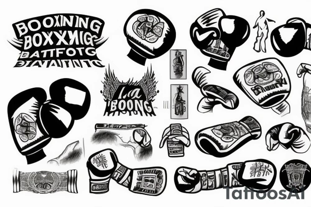 Boxing, mma, karate tattoo idea