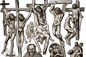 st. peter crucified sunset tattoo idea