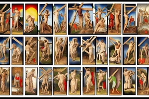 st. peter crucified sunset tattoo idea