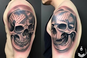 marine soldier skull helmet tattoo idea