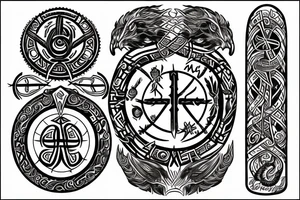 yggdrasil and vegvisir tattoo idea