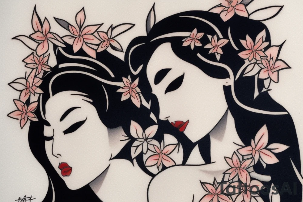 cold woman tattoo idea