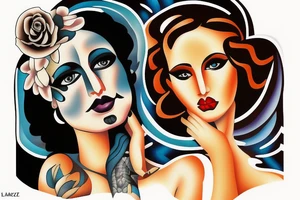 cold woman tattoo idea