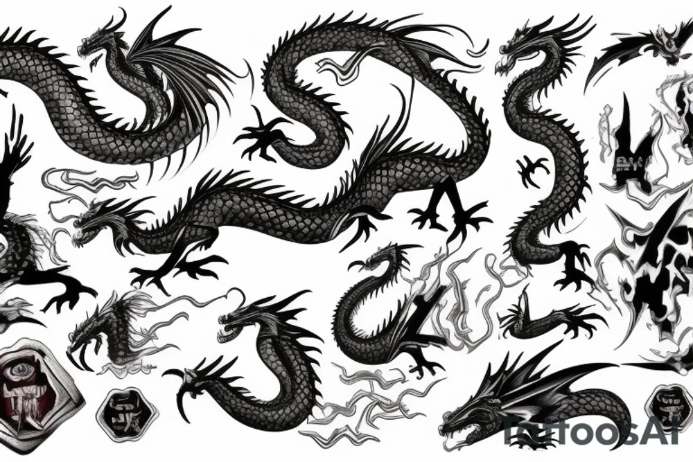 Dragon tattoo idea