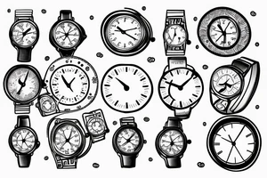 Balancing time watch tattoo idea