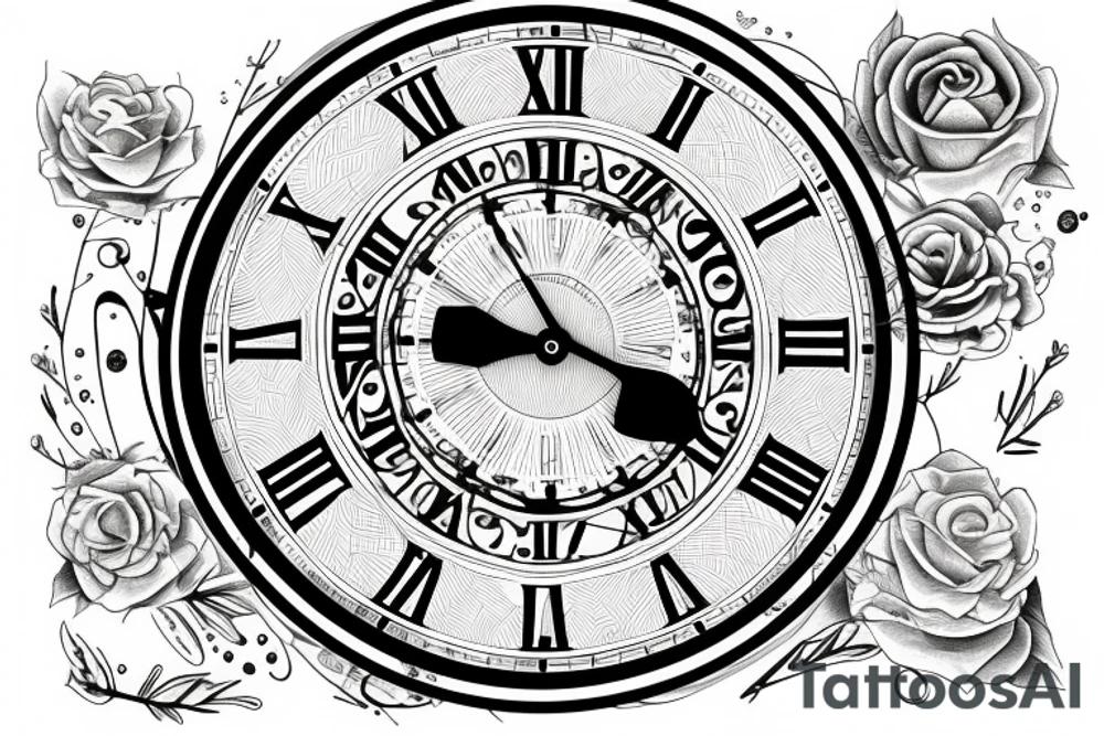 Balancing time watch tattoo idea
