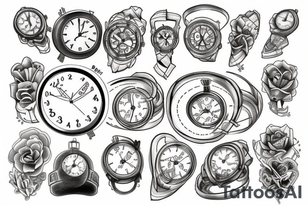 Balancing time watch important tattoo idea