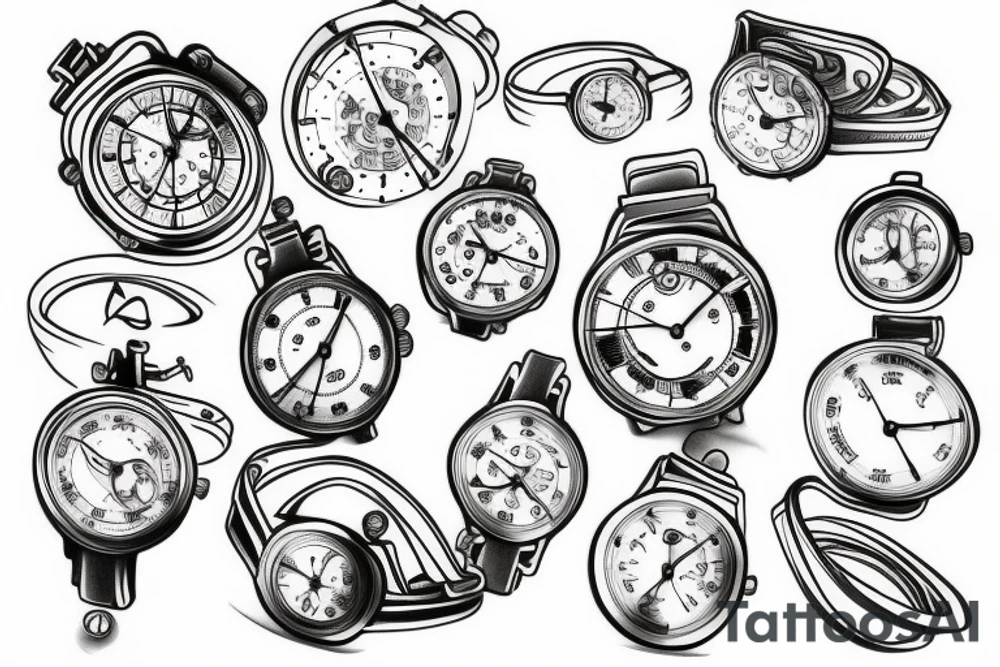 Balancing time watch important tattoo idea