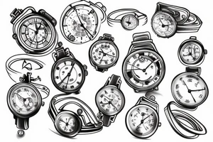 Balancing time watch important tattoo idea