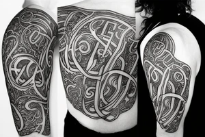 Yggdrasil, guitar, rune tattoo idea