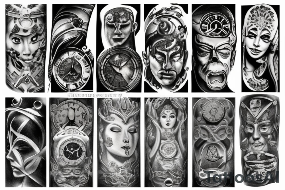 Balance God of time tattoo idea