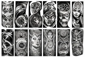 Balance God of time tattoo idea