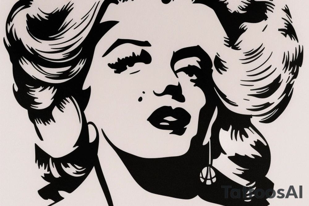marilyn monroe tattoo idea