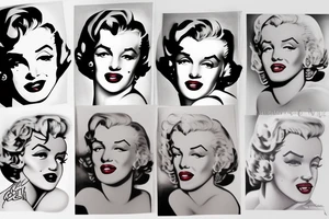 marilyn monroe tattoo idea
